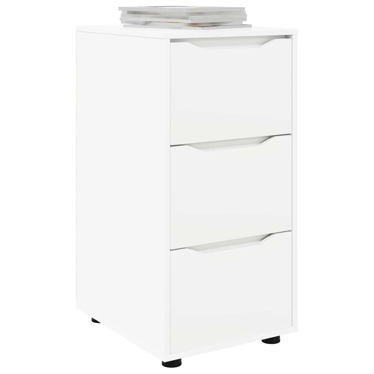 Engineered Wood Storage Cabinet in White