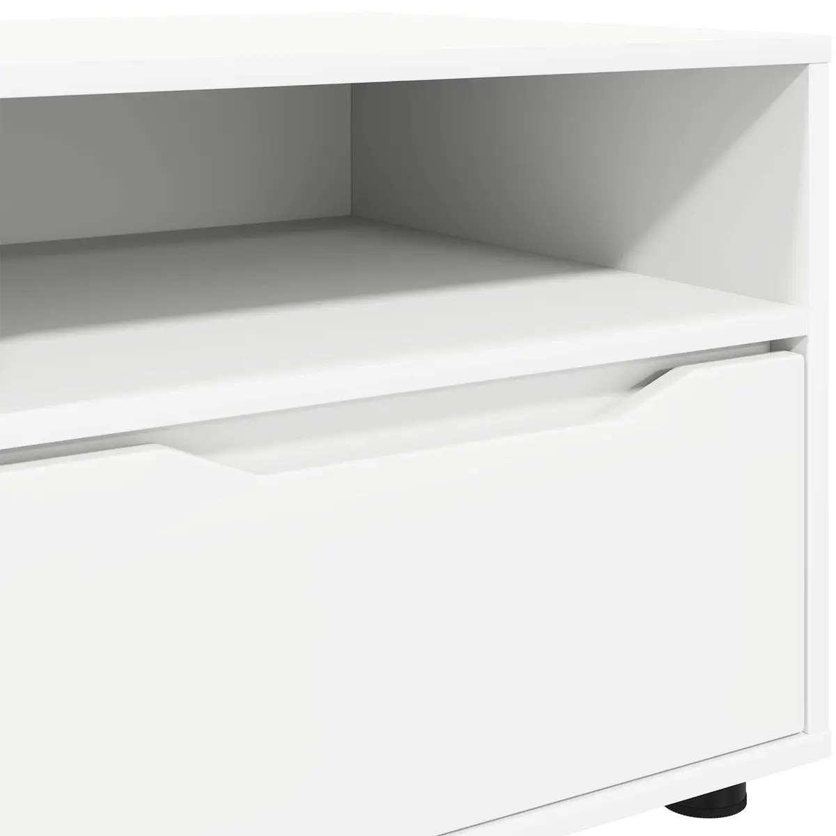 TV Cabinet Engineered Wood 100 x 48 x 43 cm White Modern Storage Unit