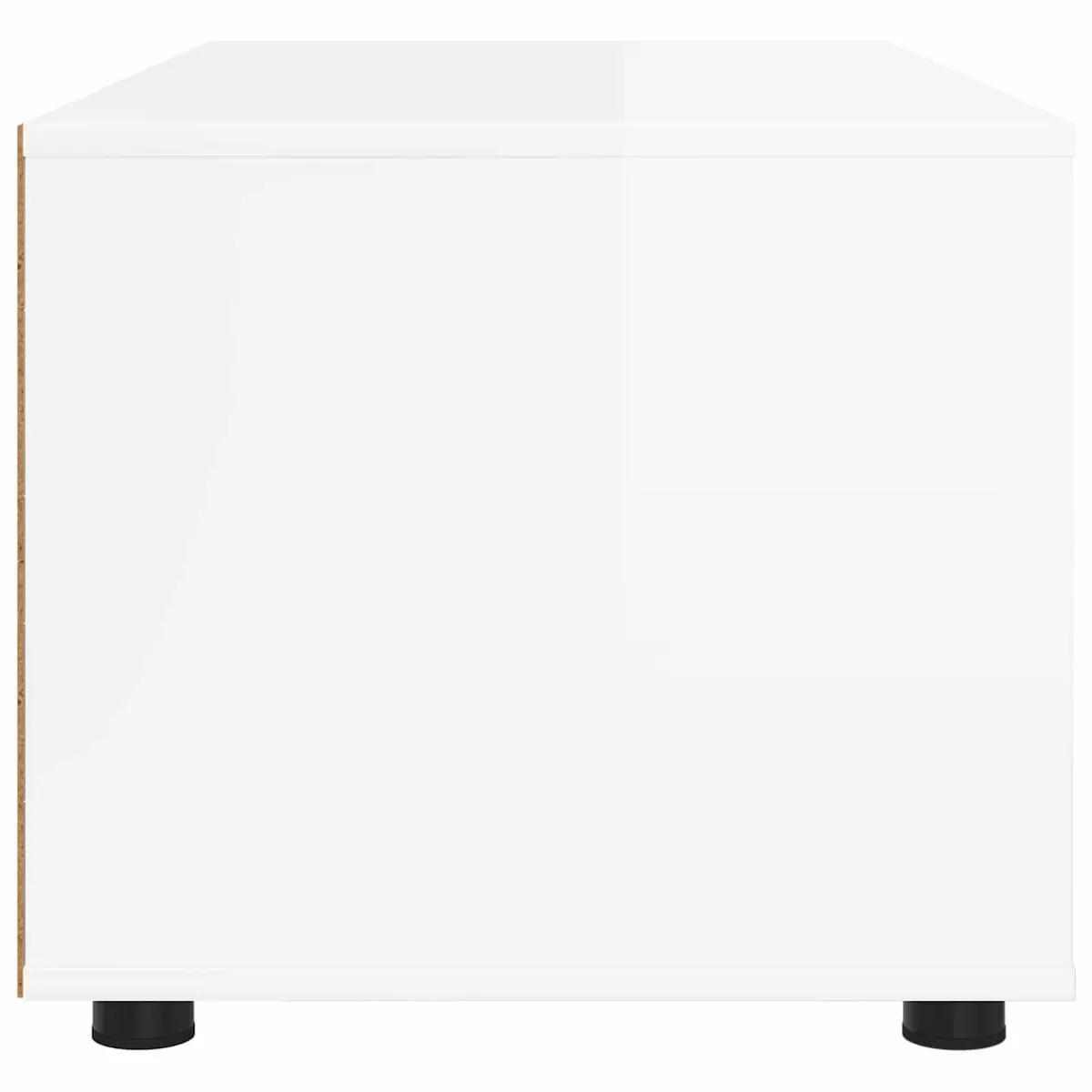 TV Cabinet High Gloss White Modern Living Room Storage Unit Engineered Wood