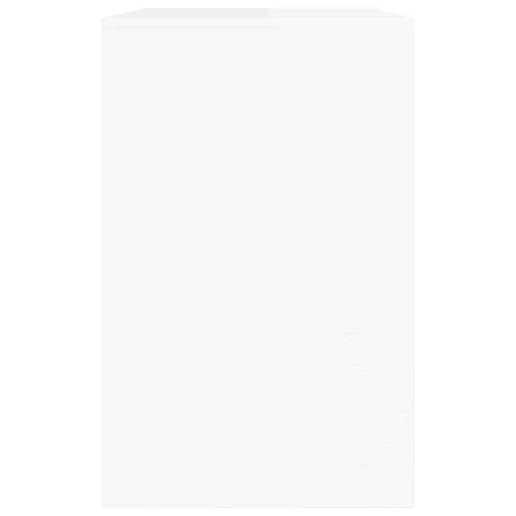 High Gloss White Engineered Wood Desk for Office