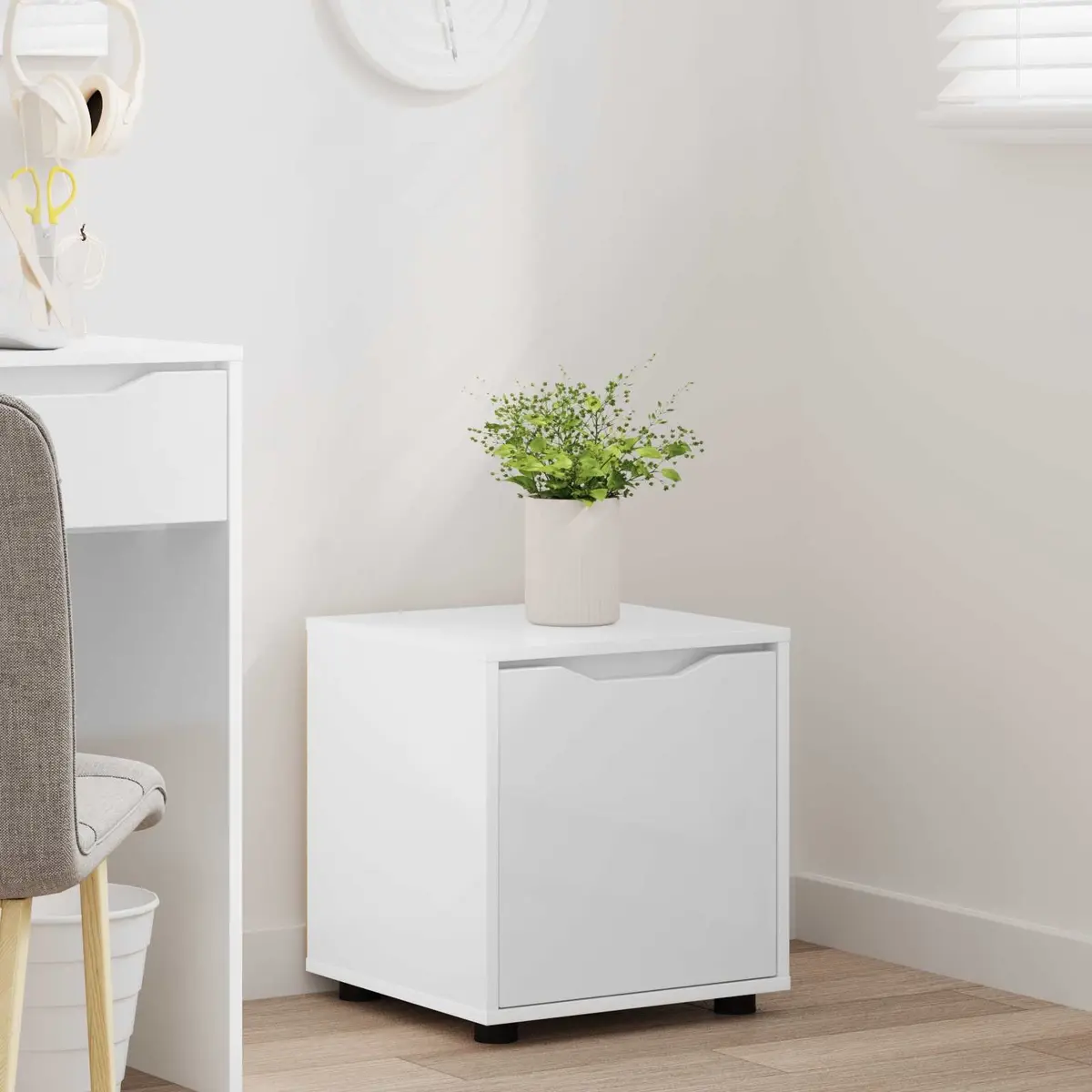 Bathroom Cabinet Engineered Wood 40.5 x 40 x 44 cm White Minimalist