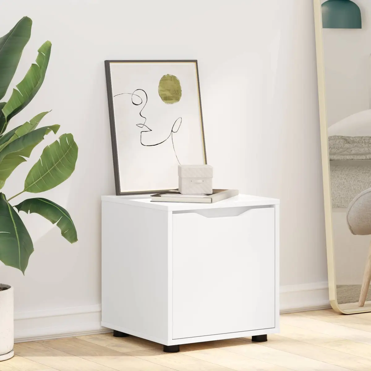 Bathroom Cabinet Engineered Wood 40.5 x 40 x 44 cm White Minimalist