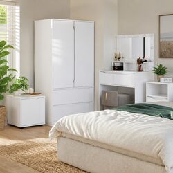 Modern High Gloss White Bathroom Storage Cabinet