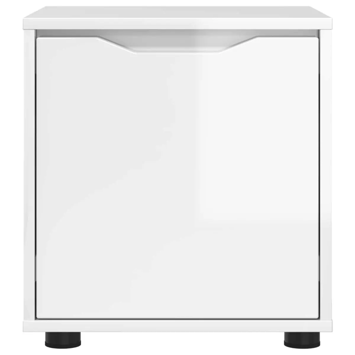 High Gloss White Bathroom Storage Cabinet