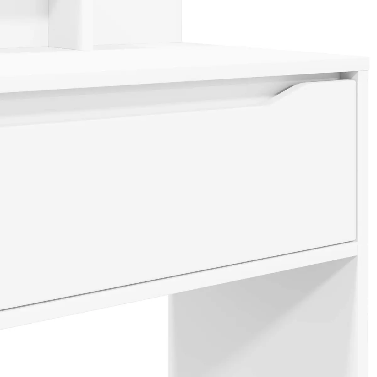 White Bedroom Dressing Table with Drawer