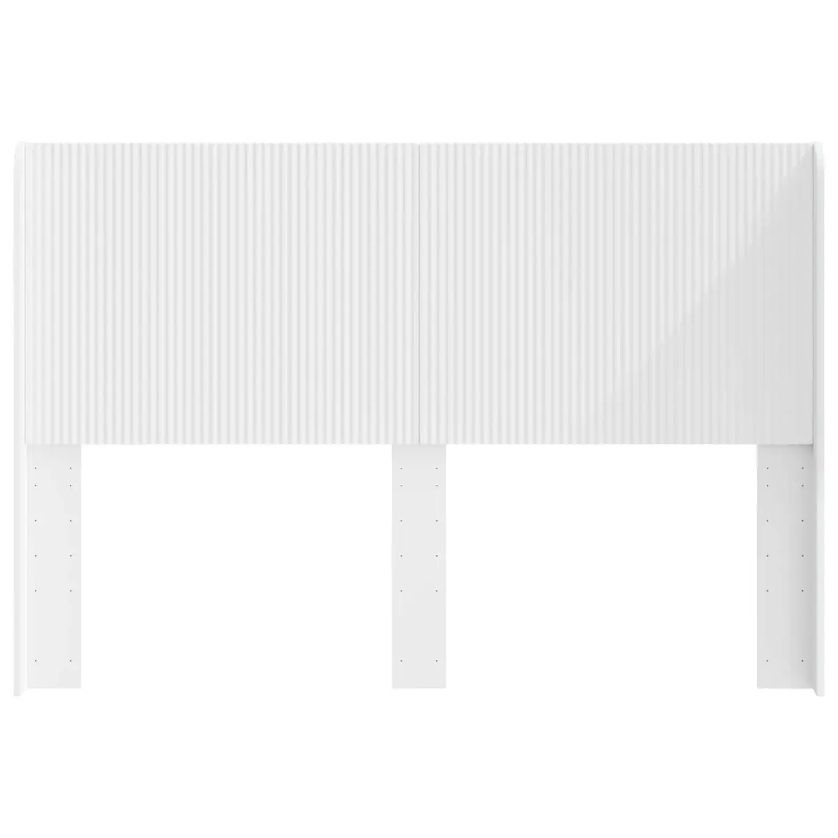 Engineered Wood Headboard with Vertical Slats