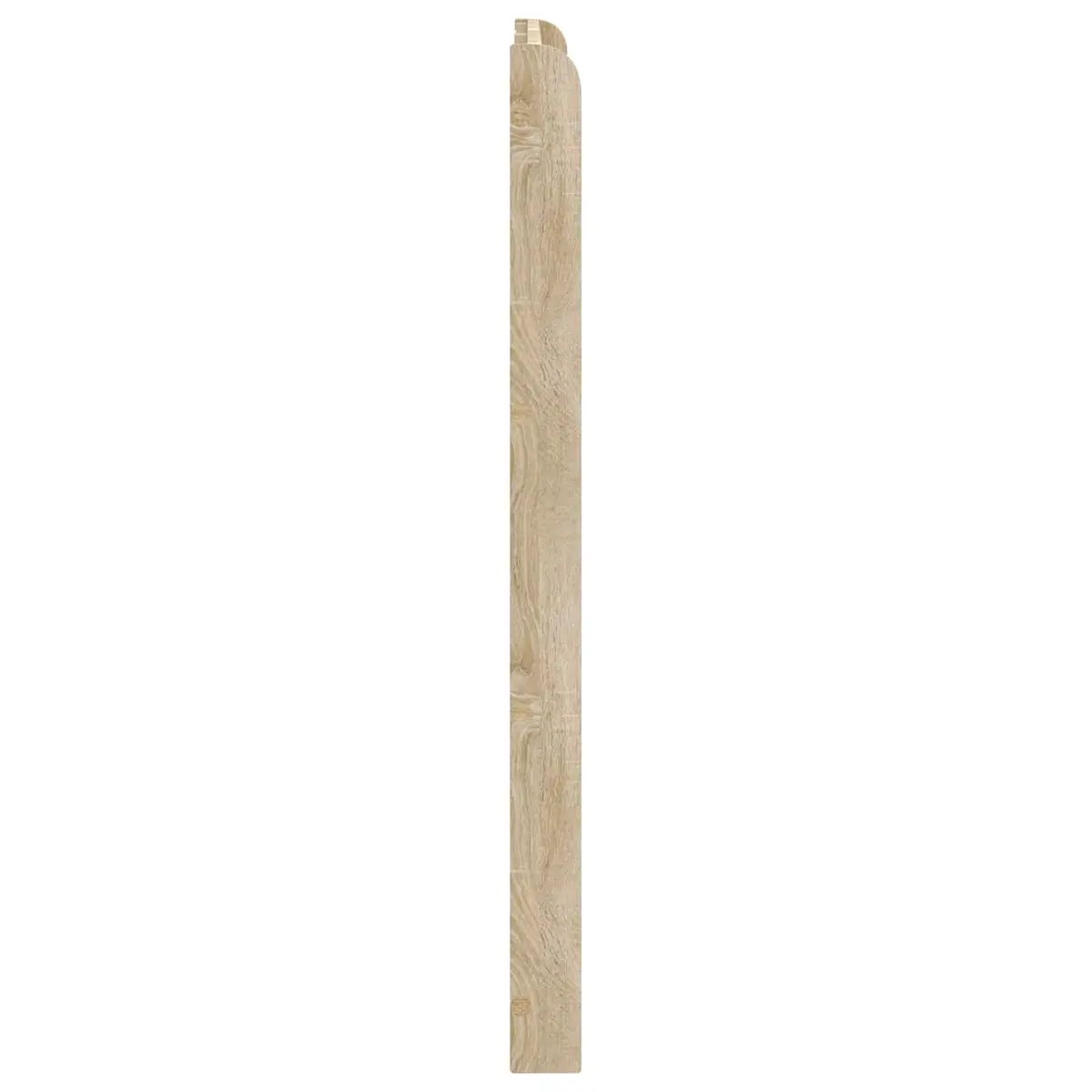 Brown Sonoma Oak Engineered Wood Vertical Slat Headboard