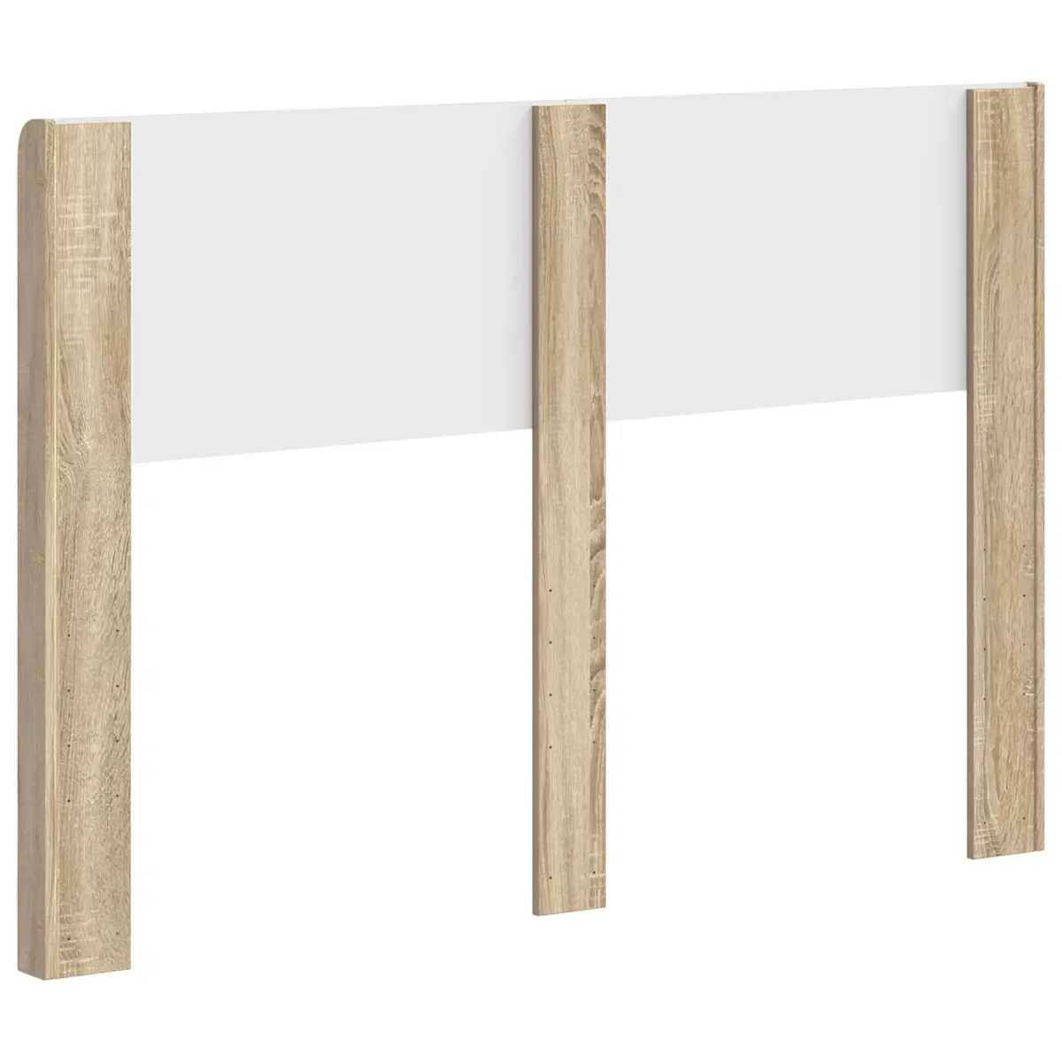Brown Sonoma Oak Engineered Wood Vertical Slat Headboard