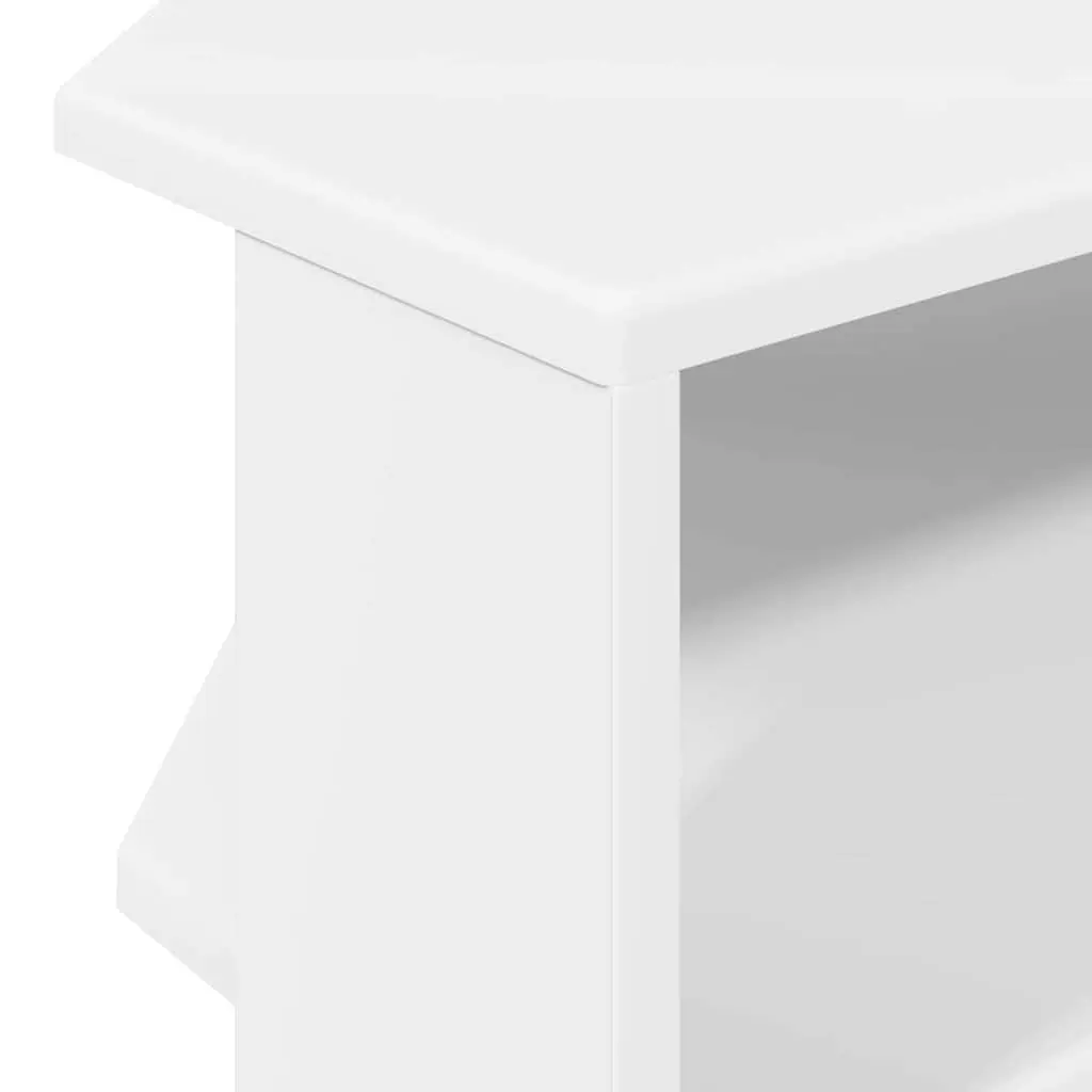 White Corner TV Cabinet with Durable Build