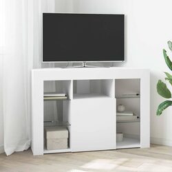 Premium White Corner LED TV Cabinet 100x40x68cm