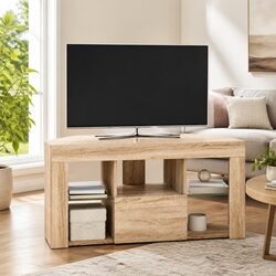 Stylish Grey Corner LED TV Cabinet for Modern Homes