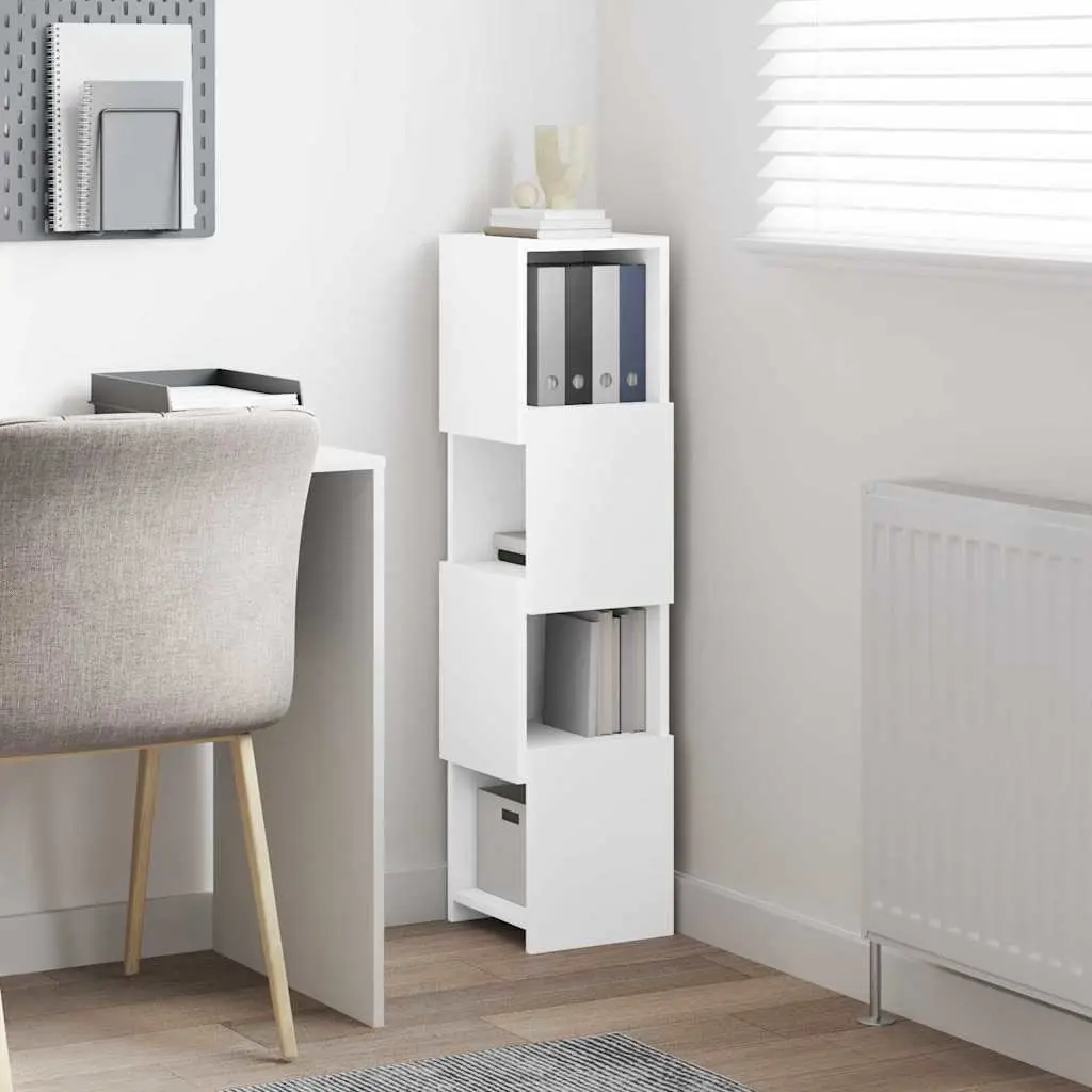Corner Storage Cabinet Engineered Wood 25.5x25x102cm Matte