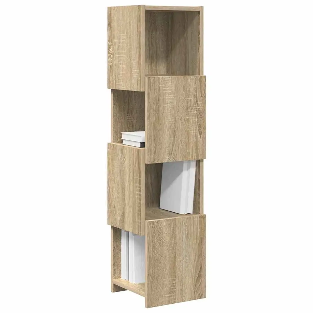 Brown Sonoma Oak Corner Storage Cabinet
