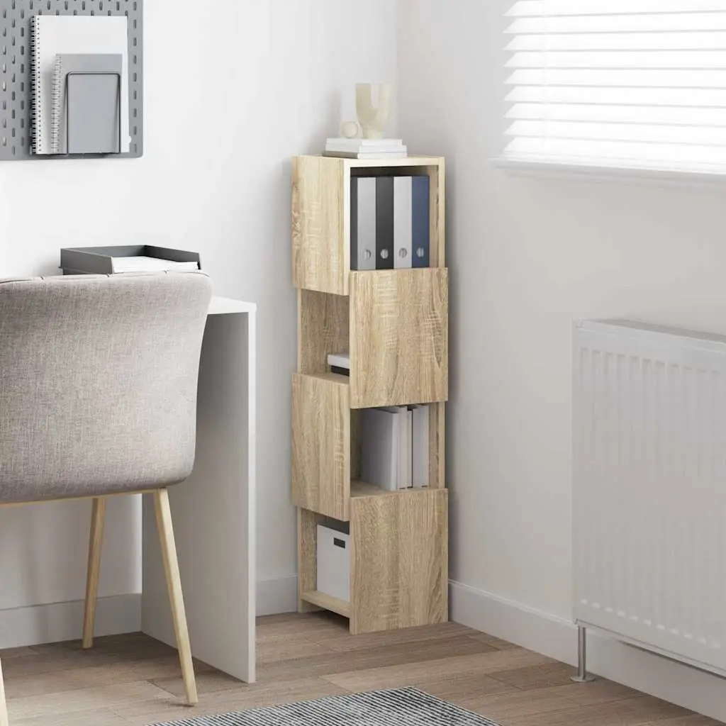 Brown Sonoma Oak Corner Storage Cabinet