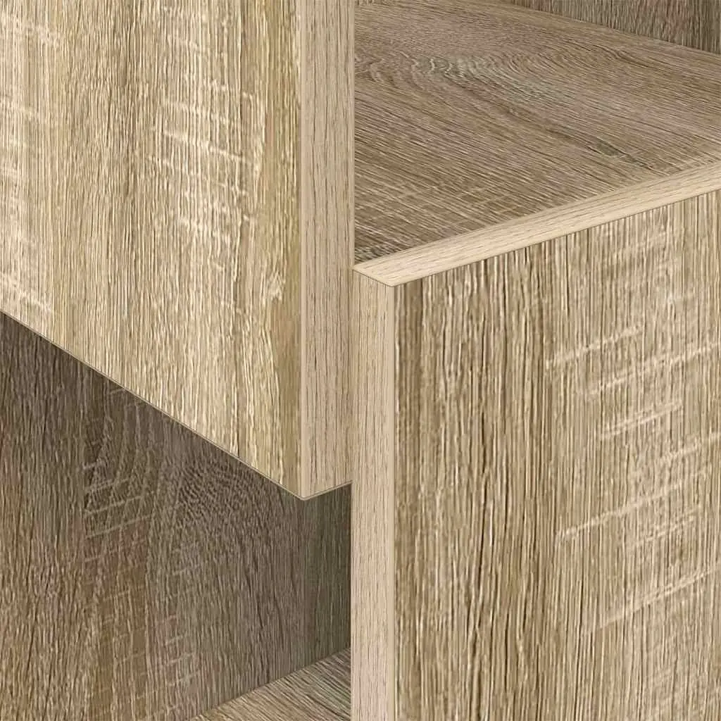 Brown Sonoma Oak Corner Storage Cabinet