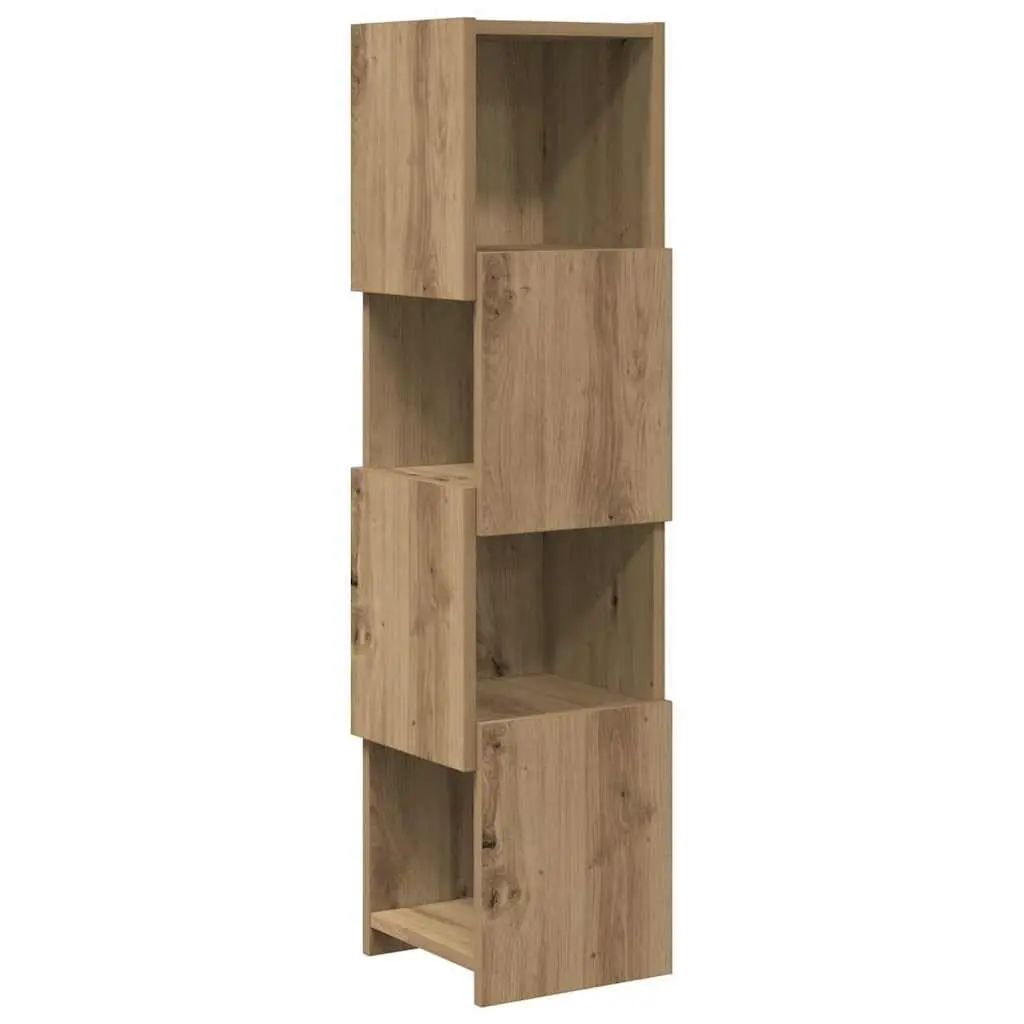 Brown Corner Storage Cabinet 25.5x25x102cm