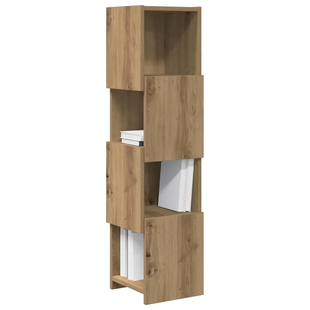 Brown Corner Storage Cabinet 25.5x25x102cm