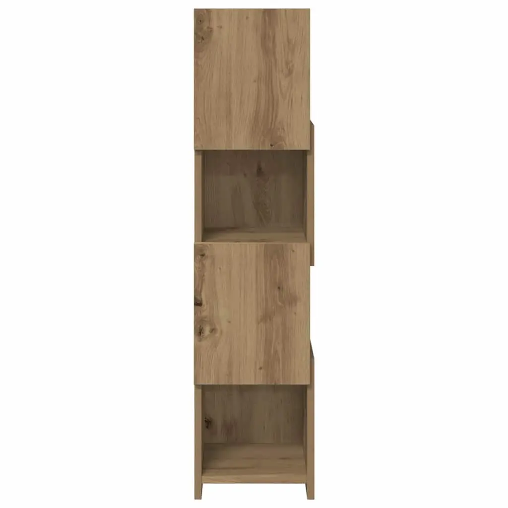 Brown Corner Storage Cabinet 25.5x25x102cm