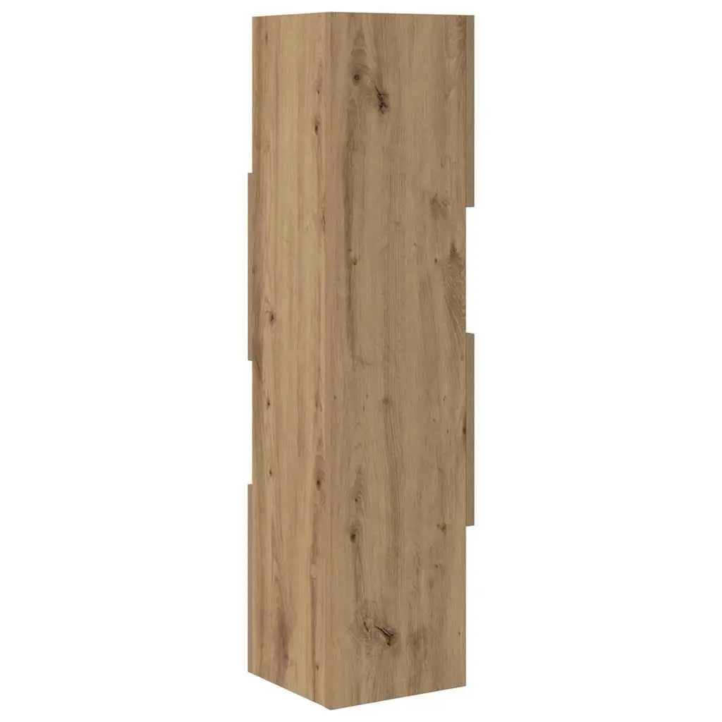 Brown Corner Storage Cabinet 25.5x25x102cm