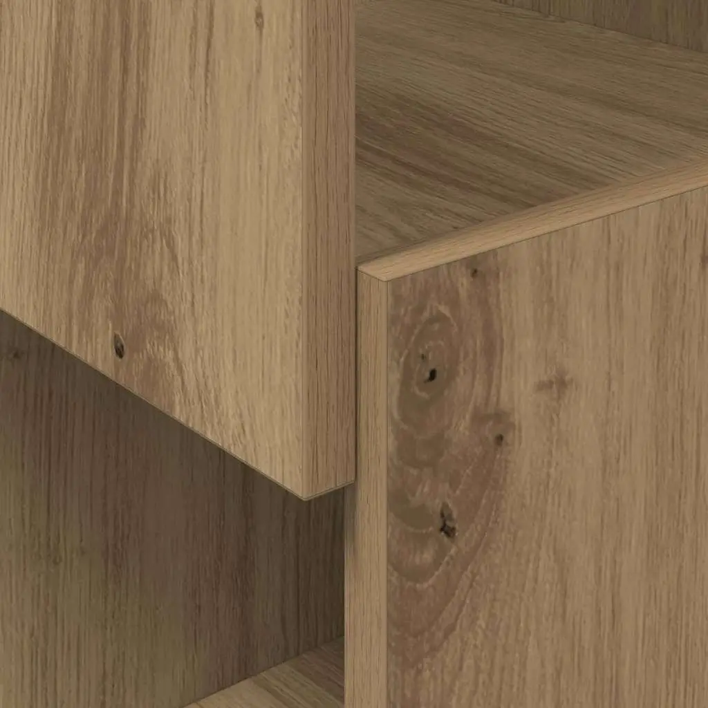 Brown Corner Storage Cabinet 25.5x25x102cm