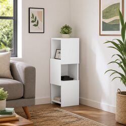 Modern Corner Storage Cabinet 25.5x25x80cm