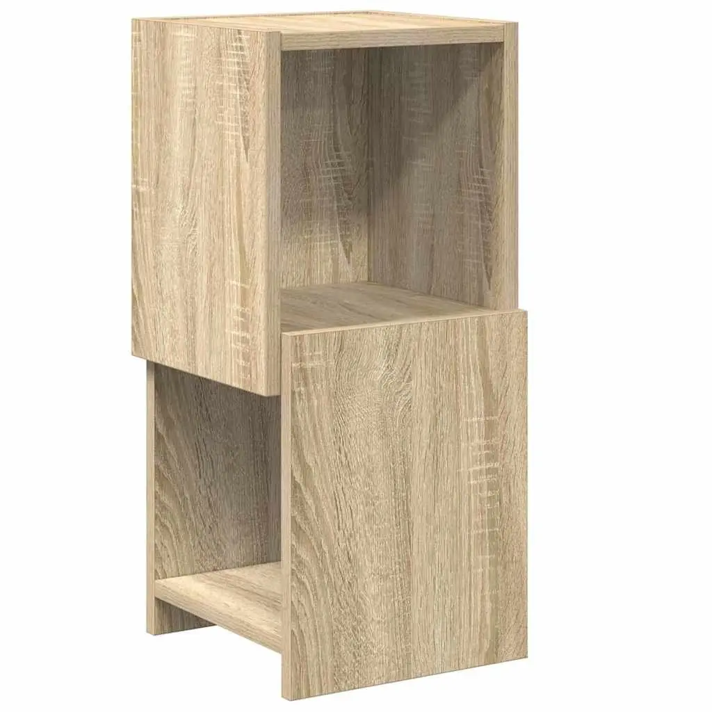 Sonoma Oak Brown Modern Corner Storage Cabinet