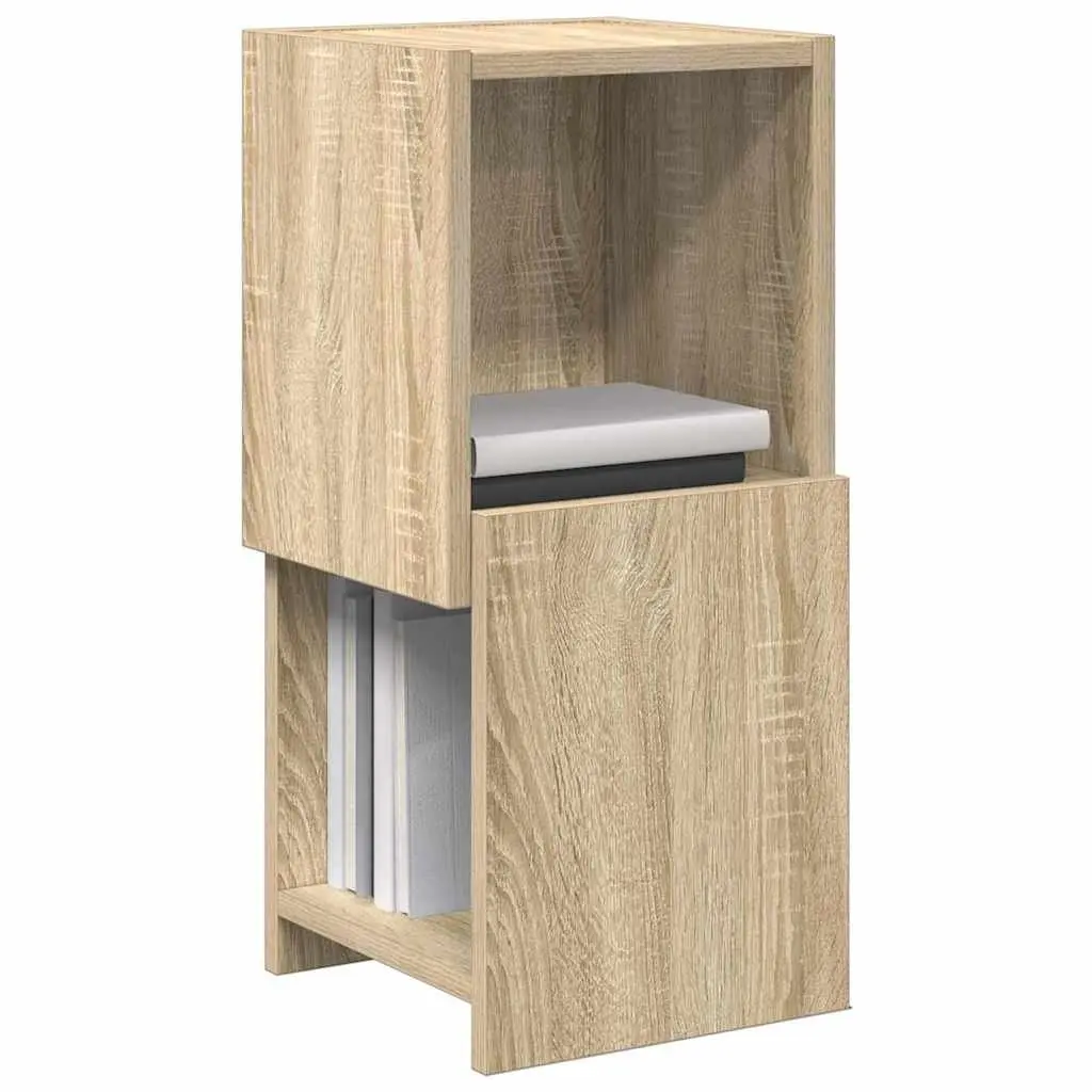 Sonoma Oak Brown Modern Corner Storage Cabinet