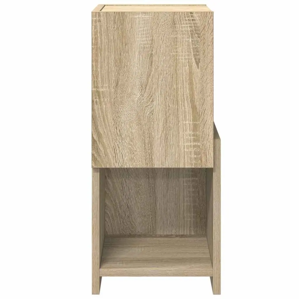 Sonoma Oak Brown Modern Corner Storage Cabinet