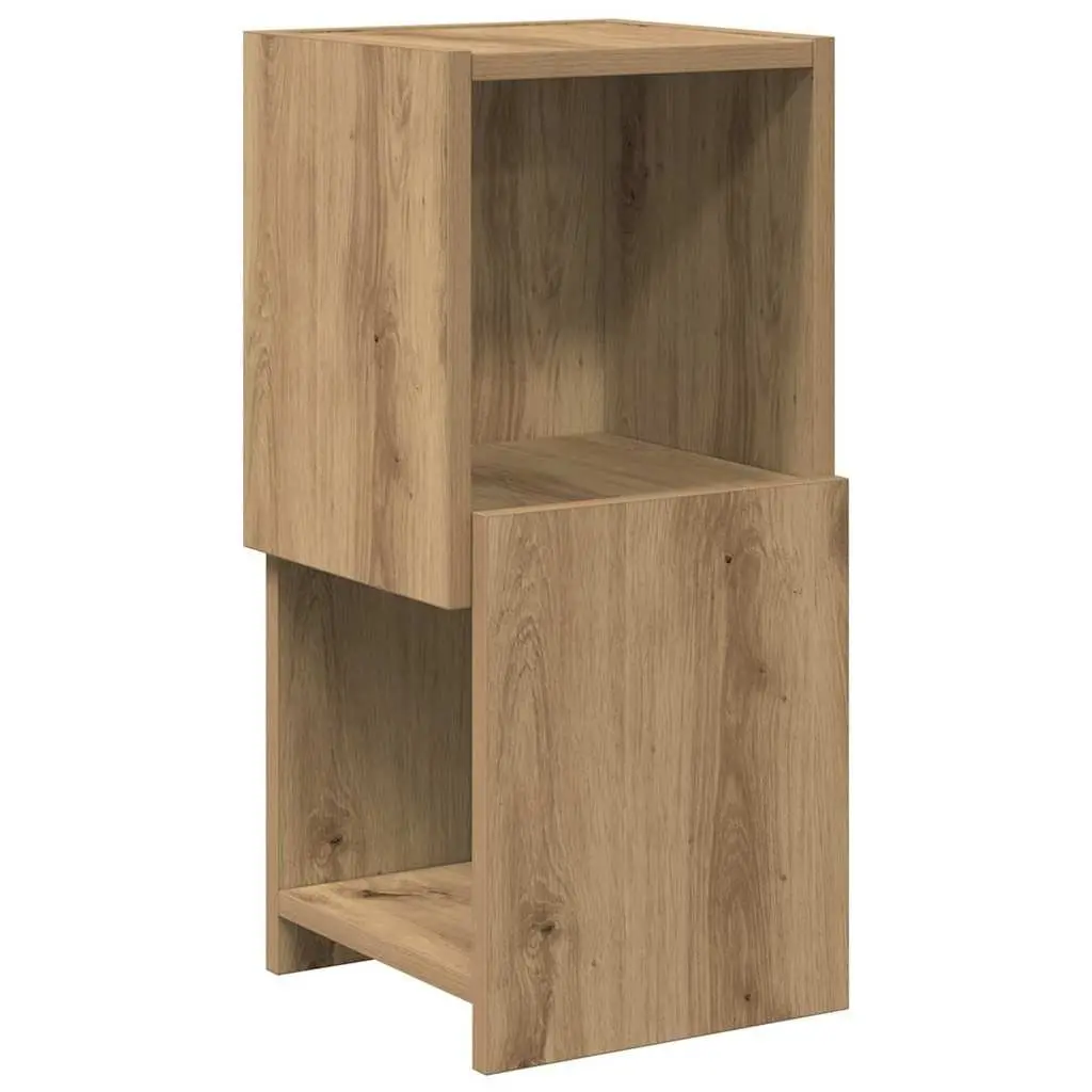 Brown Corner Storage Cabinet 25.5x25x55cm