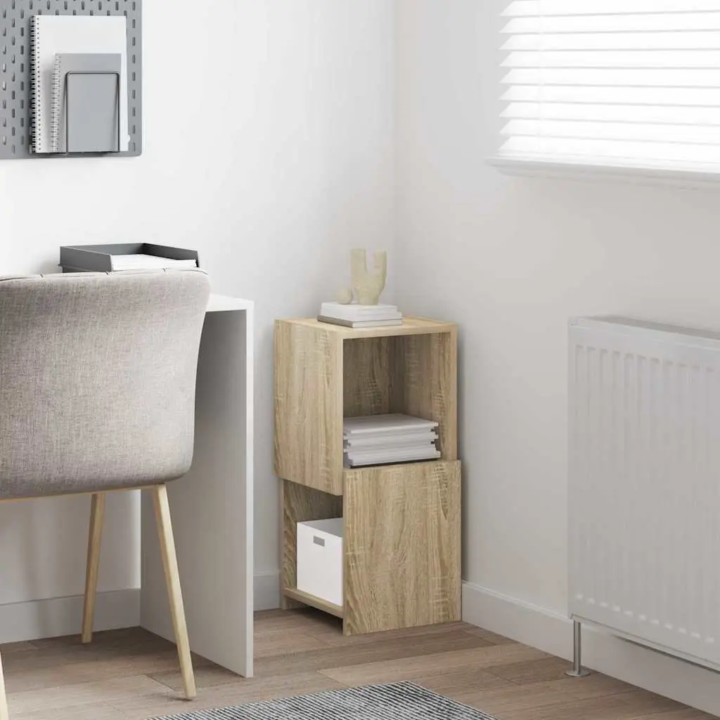 Brown Corner Storage Cabinet with Smart Shelving