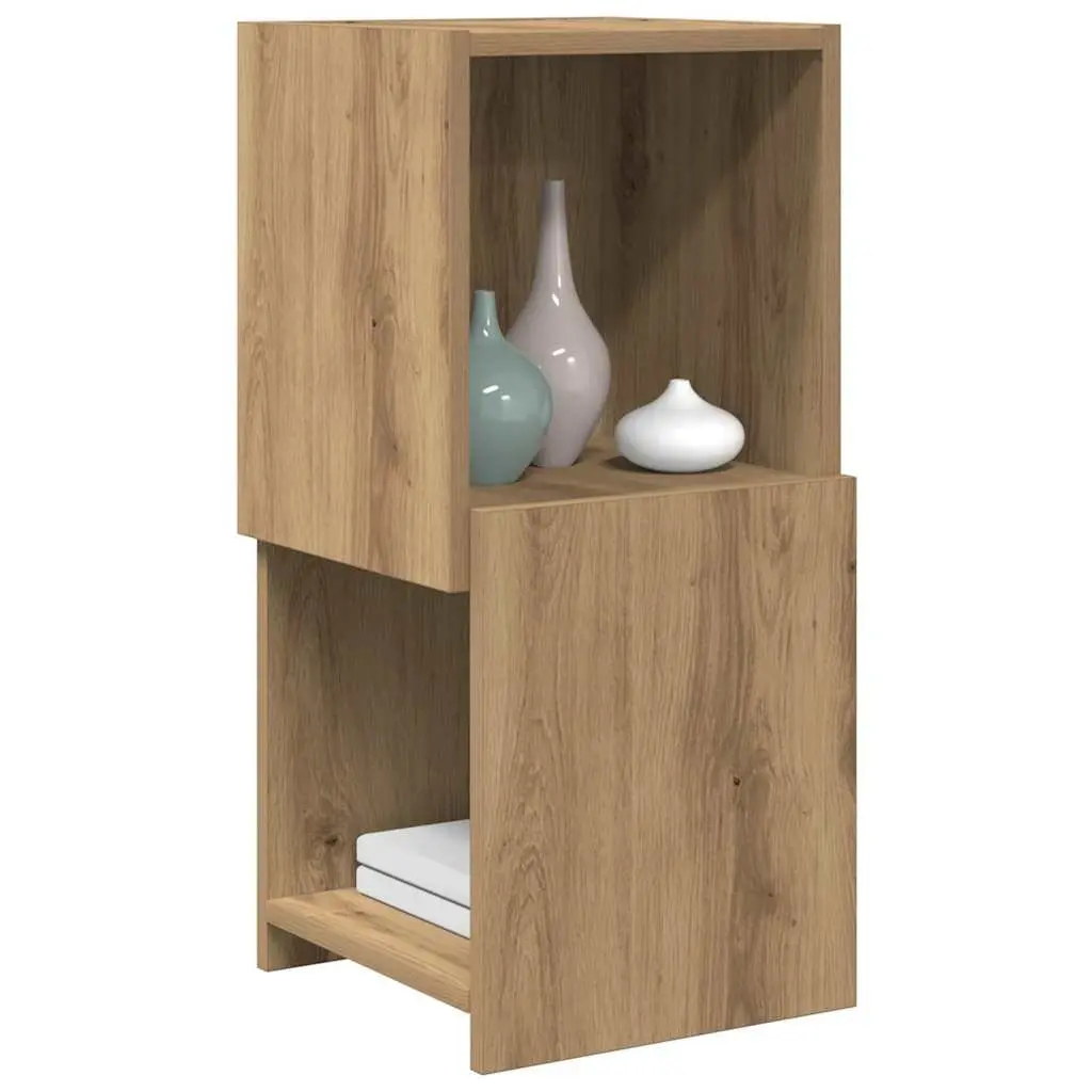 Corner Cabinet 30.5x30x65cm Brown with Shelves