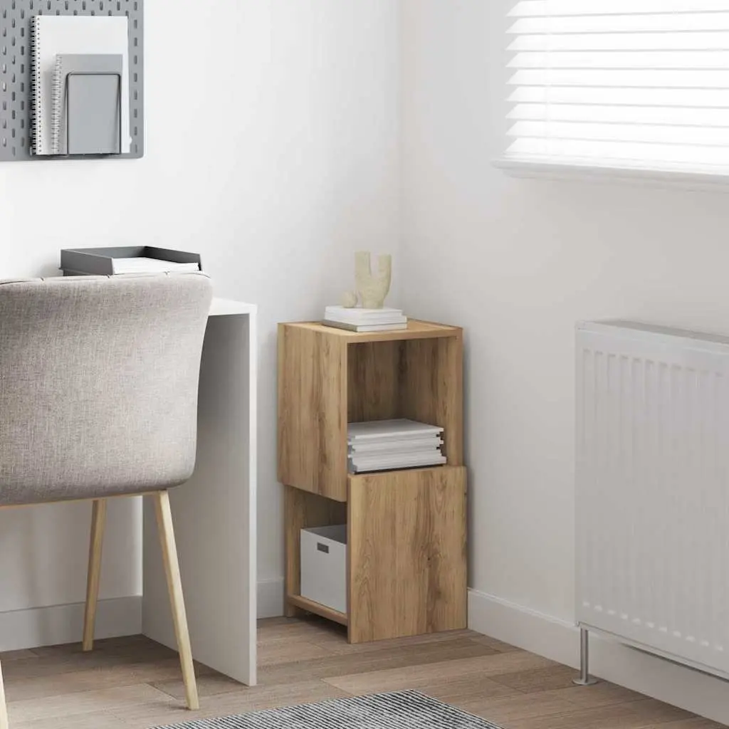 Corner Cabinet 30.5x30x65cm Brown with Shelves