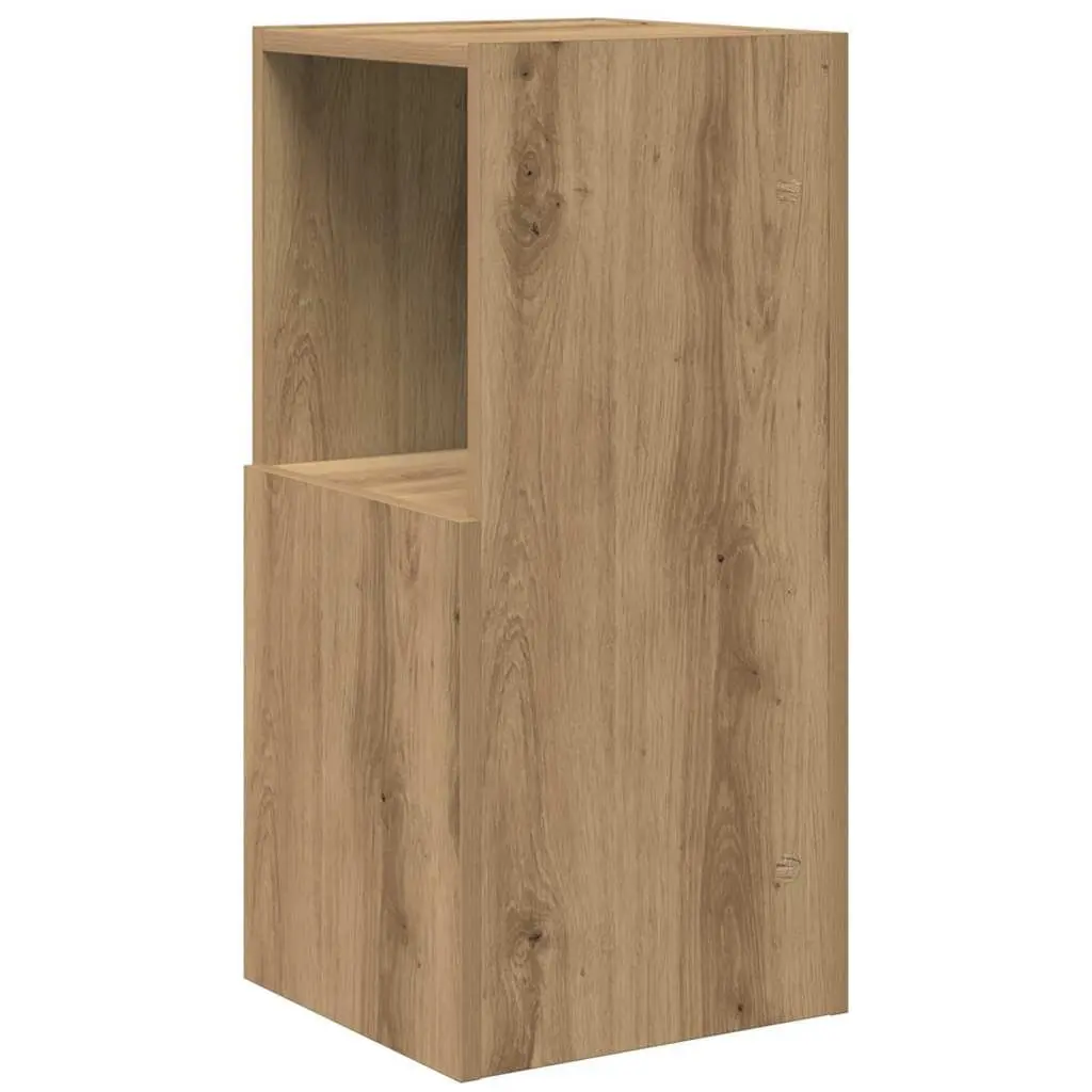 Corner Cabinet 30.5x30x65cm Brown with Shelves