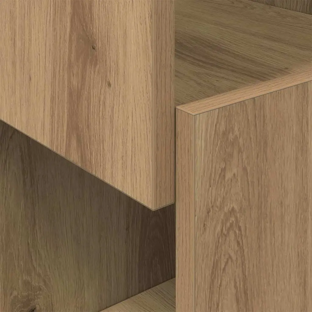 Corner Cabinet 30.5x30x65cm Brown with Shelves