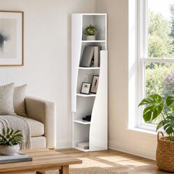 Modern Corner Storage Cabinet 27.5x27x140cm