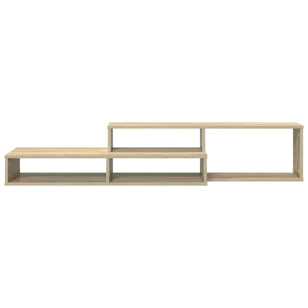 Wall Mounted TV Stand Engineered Wood 150x25x28.5cm Grey