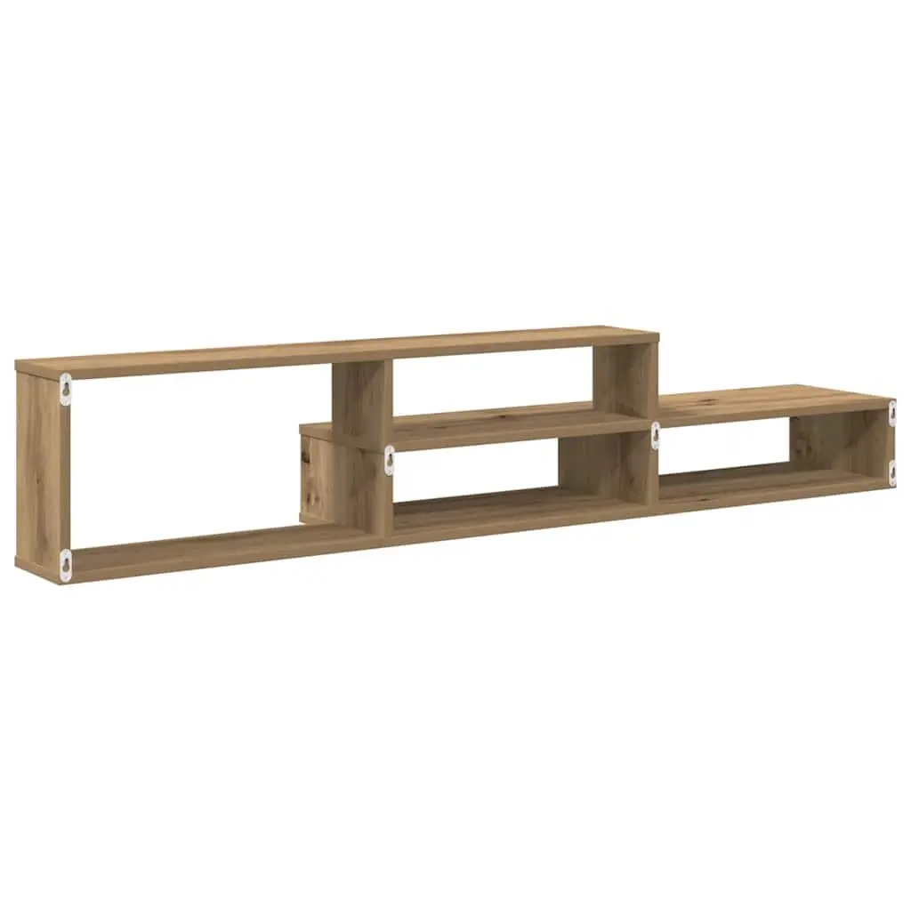 Wall TV Stand Engineered Wood 150x25x28.5cm Brown
