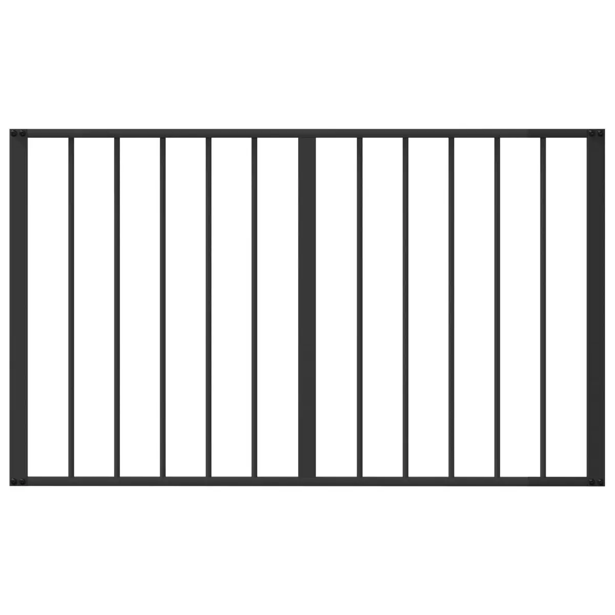 Black Metal Dog Enclosure with 4 Panels