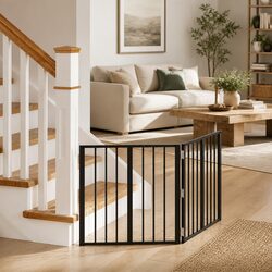 Foldable 2 pcs Dog Gate 60 x 60 cm Indoor Pet Enclosure