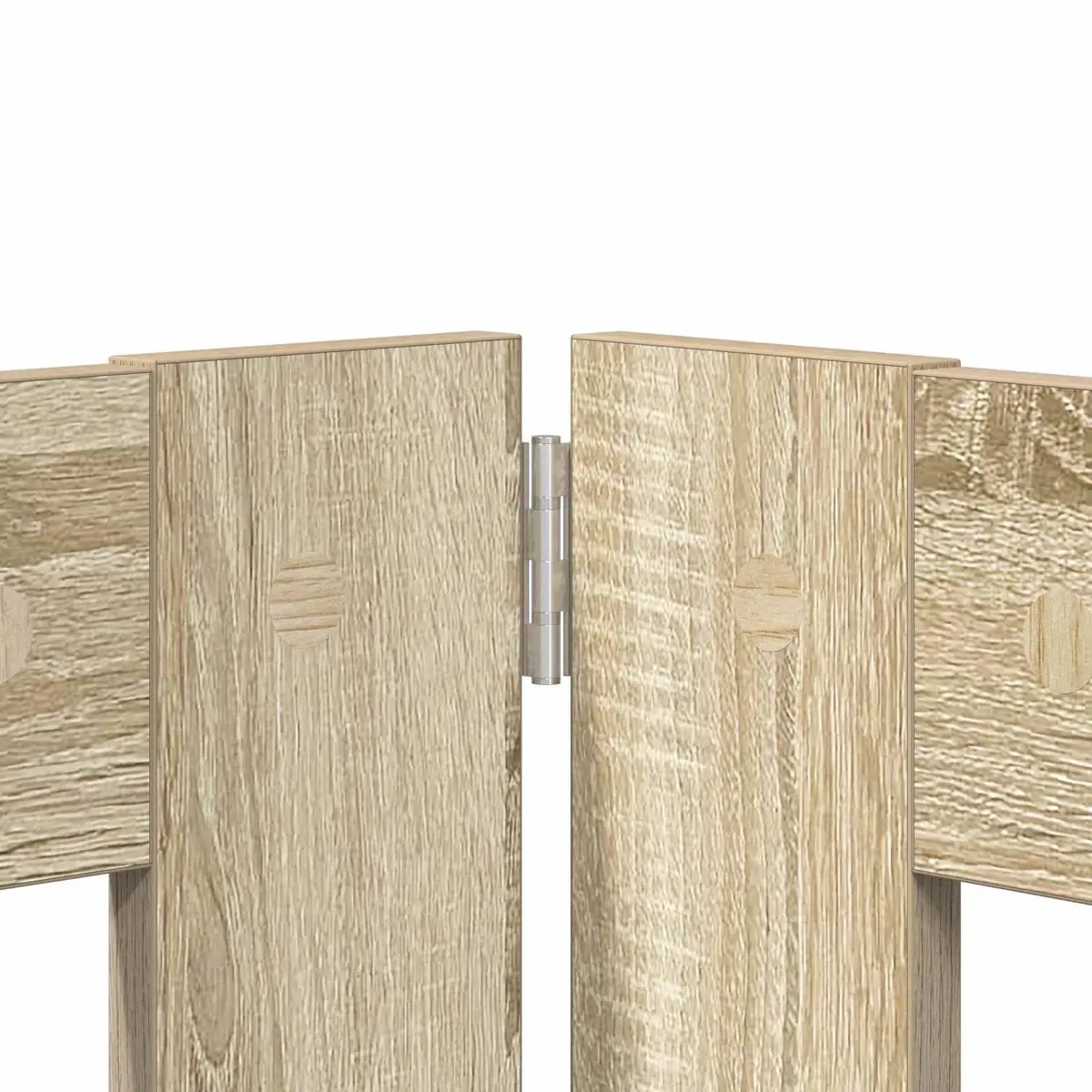 Foldable Dog Gate with Stands 200.5 cm Brown