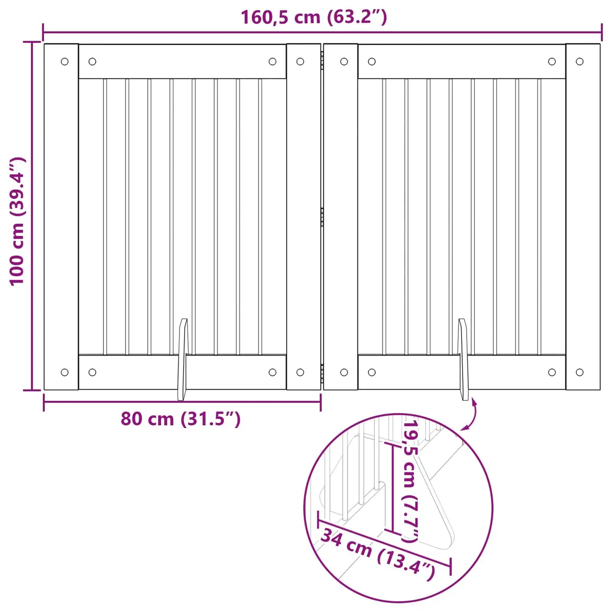 Foldable Dog Gate for Secure Pet Containment