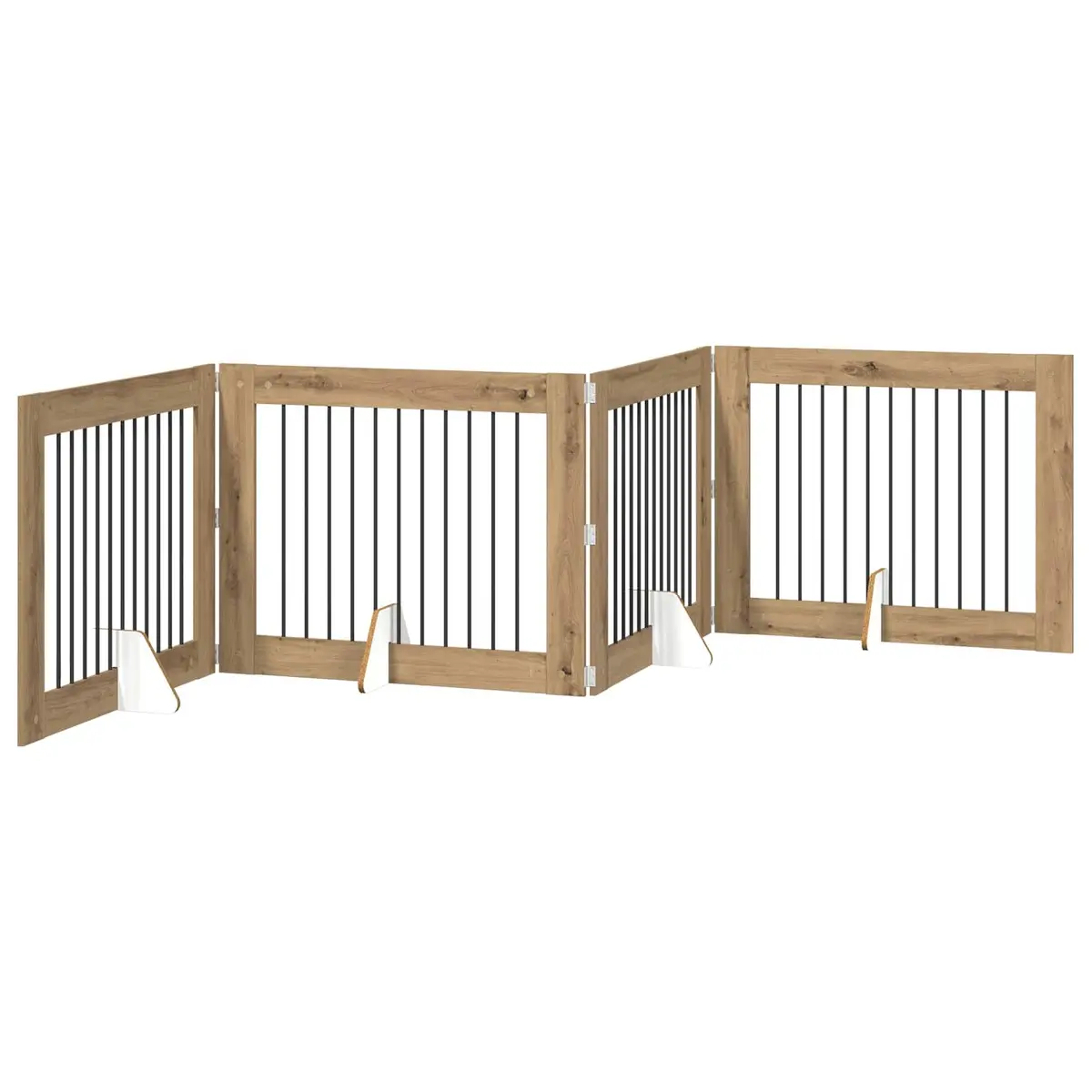 4-Panel Foldable Dog Gate for Indoor Use