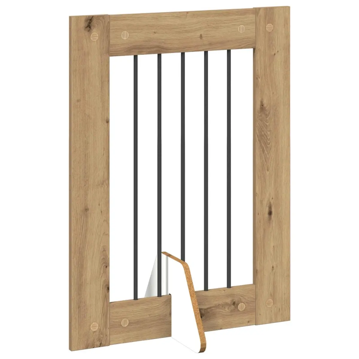 Foldable Dog Gate with 6 Panels for Indoor Use
