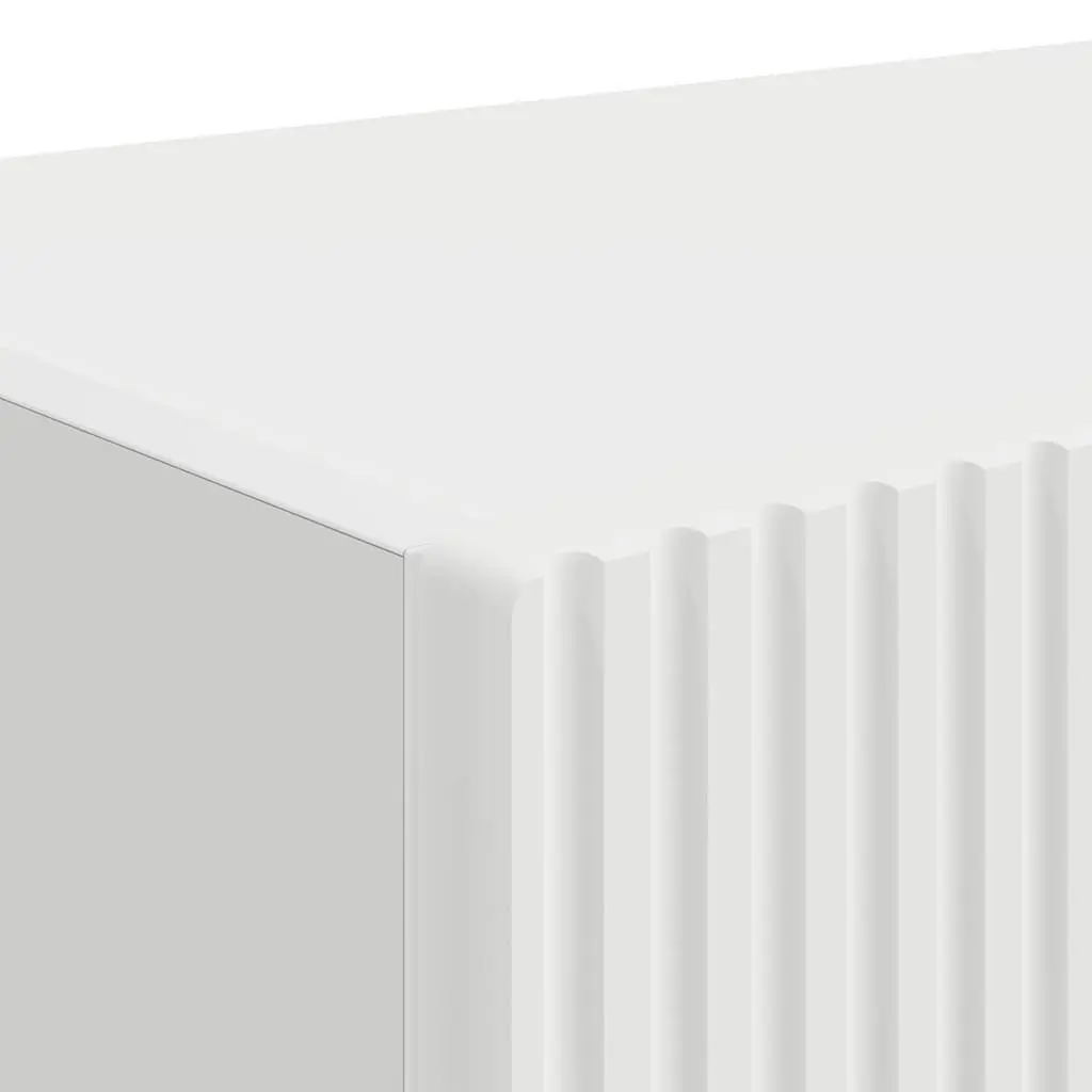 TV Wall Cabinet Engineered Wood 60 x 31 x 29.5 cm White 2 Pieces
