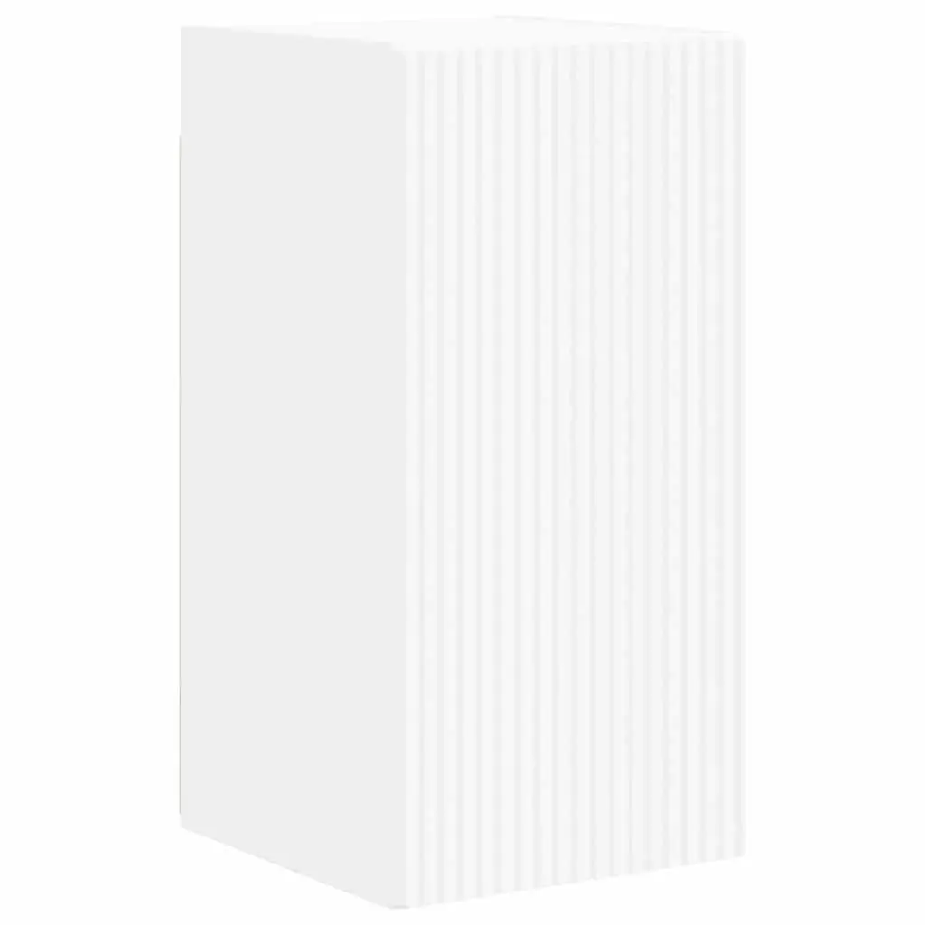 TV Wall Cabinet Engineered Wood 30 x 31 x 60 cm White 2 Piece