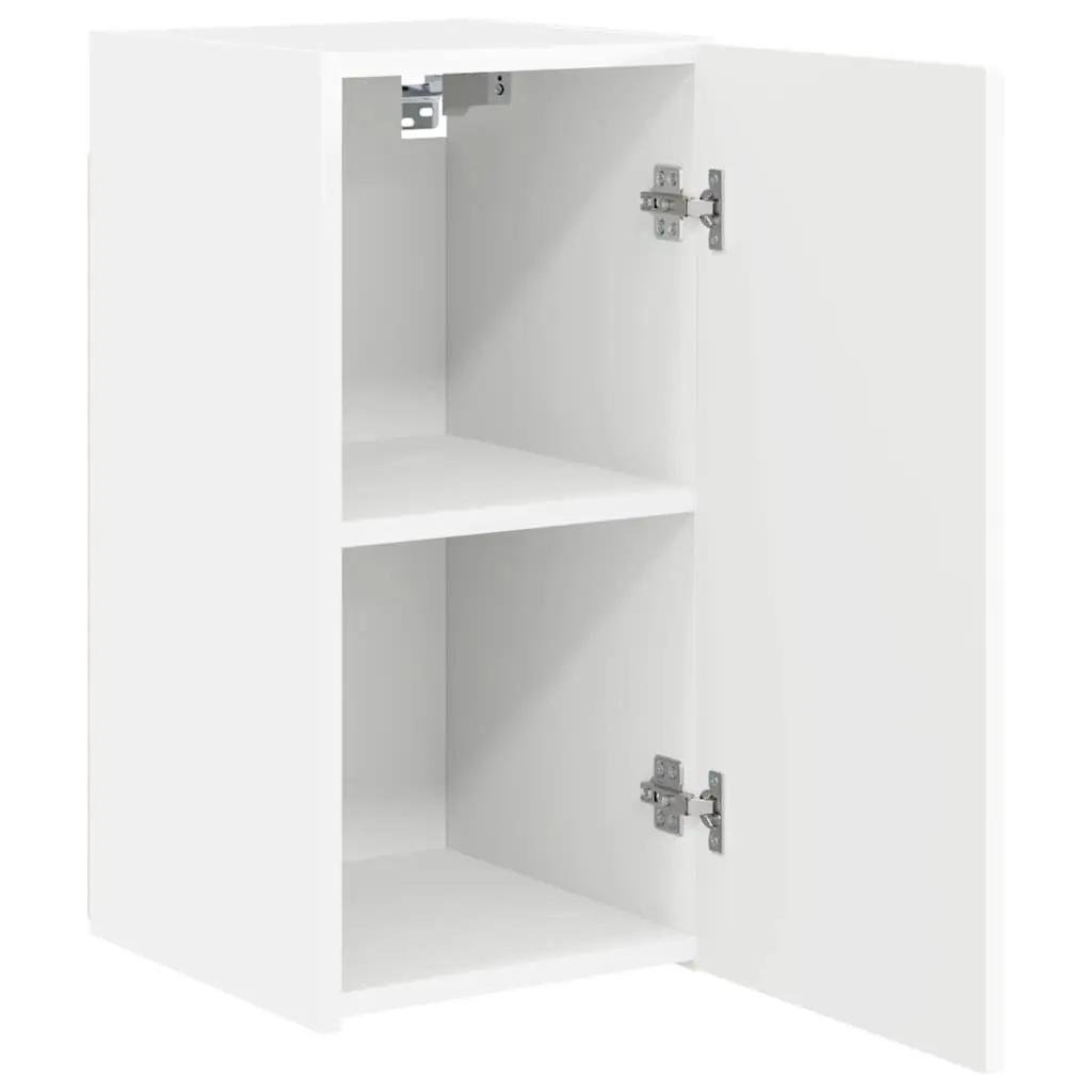 TV Wall Cabinet Engineered Wood 30 x 31 x 60 cm White 2 Piece