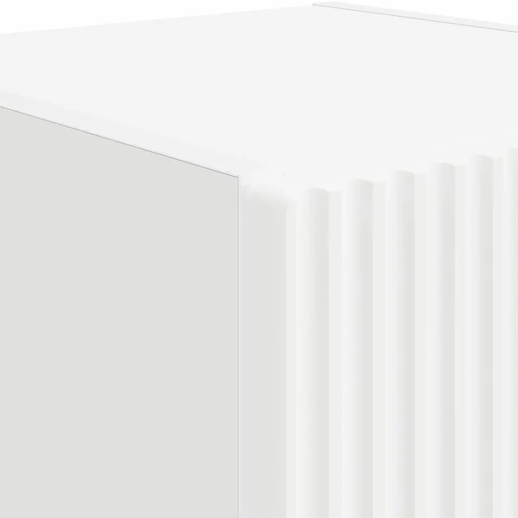 TV Wall Cabinet Engineered Wood 30 x 31 x 60 cm White 2 Piece