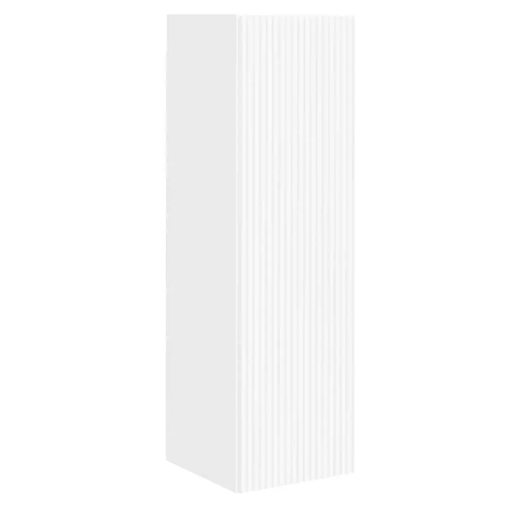 White TV Wall Cabinet Storage Set for Living Rooms