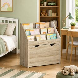 Premium Engineered Wood Kids Bookshelf Storage Cabinet