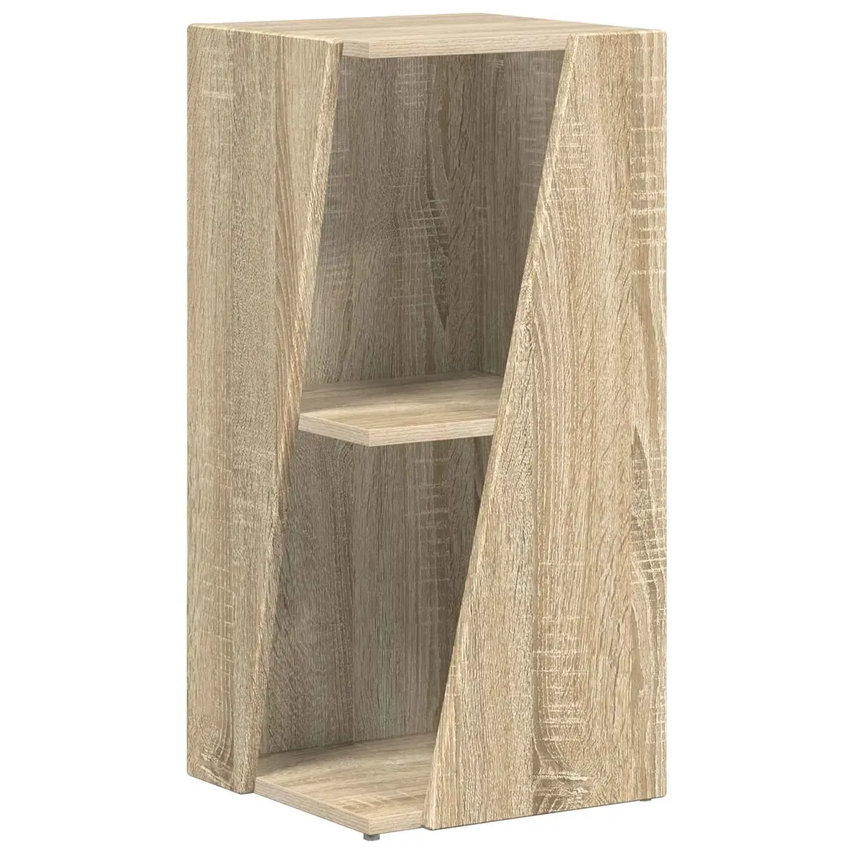 Brown Engineered Wood Side Shelf Bookcase 33x32x70.5cm